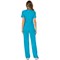 Cherokee Revolution WW610 Mock Wrap Top, Turquoise, XS