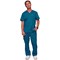 Cherokee Revolution WW670 V Neck Scrub Top, Caribbean Blue, Size 2XL