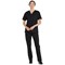 Dickies Signature Unisex Scrub Top, Black, Medium