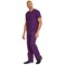 Dickies Signature Unisex Scrub Top, Eggplant Purple, XS