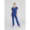 Skechers Female V Neck Scrub Top, Galaxy Blue, Large