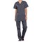 Cherokee Professional V-Neck Scrub Top, Pewter Grey, Medium
