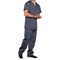 Cherokee Professional V-Neck Scrub Top, Pewter Grey, XS