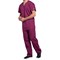 Cherokee Professional V-Neck Scrub Top, Wine Red, Small