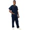 334LW Unisex Lightweight Scrub Top, Navy, Size 3XL