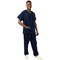 334LW Unisex Lightweight Scrub Top, Navy, Size XS