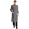 Work In Style Howie Lab Coat, Unisex, Silver, 44 Regular