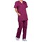 Cherokee Professional V-Neck Scrub Top, Wine Red, 2XL