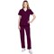 Cherokee Originals Ultra Female V-neck Scrub Top, Wine Red, 2XS