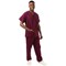 334LW Unisex Lightweight Scrub Top, Maroon, Size 2XL