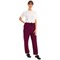 334LWT Unisex Lightweight Scrub Trousers, Maroon, Size Large