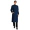 Work in Style Howie Lab Coat, Unisex, Navy Blue, 52 Tall