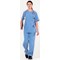 Key Scrubs KEYTU100 Eco Stretch Atlantic Scrub Top, Ceil Blue, Size Large