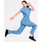 Key Scrubs KEYTU100 Eco Stretch Atlantic Scrub Top, Ceil Blue, Size XL