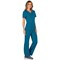 Cherokee WW610 Revolution Mock Wrap Top, Caribbean Blue, Medium