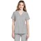 Cherokee Originals Ultra Female V-neck Scrub Top, Grey, XS