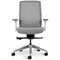 Bestuhl J1 White Frame Mesh Task Chair, Height Adjustable Arms, Grey