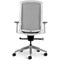 Bestuhl J1 White Frame Mesh Task Chair, Height Adjustable Arms, Grey