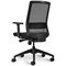 Bestuhl S30 High Back Mesh Task Chair, Height Adjustable Arms, Black/Grey Stripes
