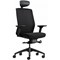Bestuhl J1 Mesh Task Chair, Chrome Base, Headrest, Height Adjustable Arms, Black