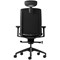 Bestuhl J1 Mesh Task Chair, Chrome Base, Headrest, Height Adjustable Arms, Black