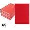 Everyday Casebound Manuscript Book, A5, Ruled, 160 Pages, Red, Pack of 10