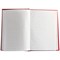 Everyday Casebound Notebook, A5, Ruled & Indexed A-Z, 160 Pages, Red, Pack of 5