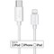 MediaRange Apple Lightning to USB Type-C Charge + Sync Cable, 1m, White