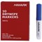Blue Whiteboard Marker, Bullet Tip, Pack of 10