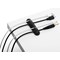 Durable Cavoline Cable Management Cable Clips, Assorted Sizes, Graphite, Pack of 7
