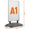 Durable Heavy Base Outdoor Pavement Sign, A1