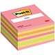 Post-it Note Cube, 76x76mm, Neon Assorted, 450 Notes per Cube