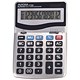 Aurora Desktop Calculator, 12 Digit, 4 Key, Battery/Solar Power, Silver