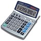 Aurora Desktop Calculator, 12 Digit, 4 Key, Battery/Solar Power, Grey