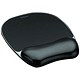 Fellowes Crystal Mouse Mat Pad with Wrist Rest, Gel, Black