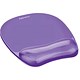 Fellowes Crystal Mouse Mat Pad with Wrist Rest, Gel, Purple