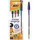 Bic Cristal Ballpoint Pen, Medium, Assorted, Pack of 4