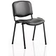 ISO Stacking Chair - Black Vinyl