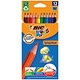 Bic Kids Evolution Colouring Pencils, Vivid Assorted Colours, Wallet of 12