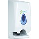 2Work Twin Toilet Roll Dispenser, White