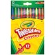 12 Crayola Twistable Coloured Crayons (Pack of 6)