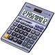 Casio Desktop Calculator, 12 Digit, 4 Key, Battery/Solar Power, Silver