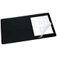 Durable Desk Mat with Transparent Overlay, W530xD400mm, Black