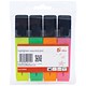 5 Star Highlighters, Assorted Colours, Pack of 4