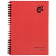 5 Star Wirebound Notebook, A5, Ruled, 160 Pages, Pack of 5