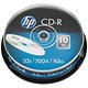 HP CD-R 52X 700MB Spindle (Pack of 10)