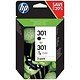 HP 301 Black & Colour Ink Cartridges (2 Cartridges) N9J72AE