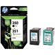 HP 350 Black & 351 Colour Ink Cartridges (2 Cartridges) SD412EE