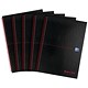 Black n' Red Glossy Black Wirebound Notebook, A4, Ruled & Perforated, 140 Pages, Pack of 5