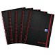 Black n' Red Wirebound Polypropylene Notebook, A5, Ruled, 140 Pages, Pack of 5